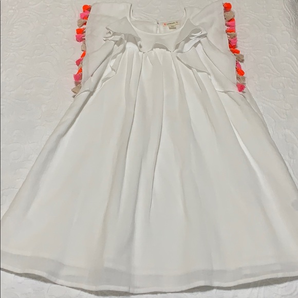 J. Crew Other - J.Crew Crewcut tassel white beach dress size 7 EUC